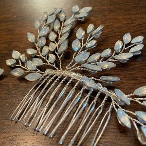 Blue Opal Bridal Hair Accessories